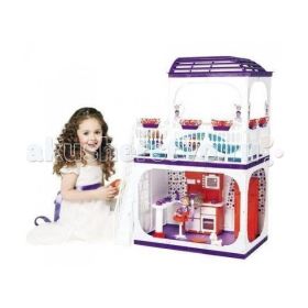 Дом для кукол Barbie (Барби) Конфетти С-1334 с мебелью Огонек