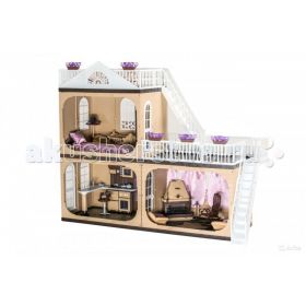 Коттедж для кукол Barbie (Барби) Коллекция С-1292 с мебелью Огонек